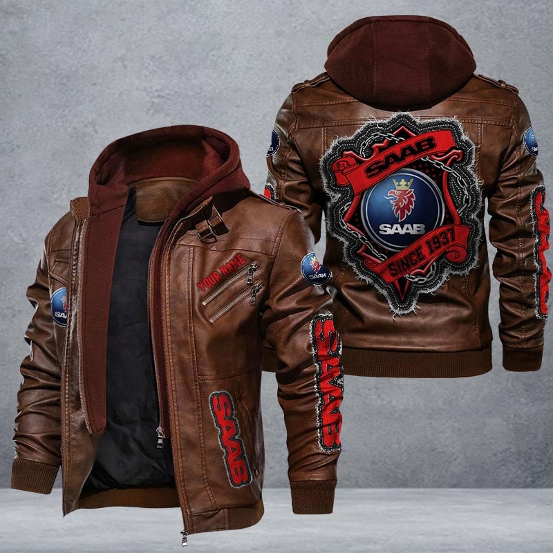 Saab Leather Jacket Multicolor