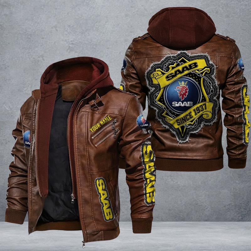 Saab Leather Jacket Multicolor