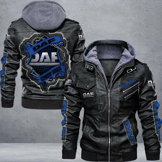 DAF Leather Jacket Multicolor